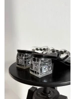 Dámské pantofle s krystaly D&A MR1037-02 Černé