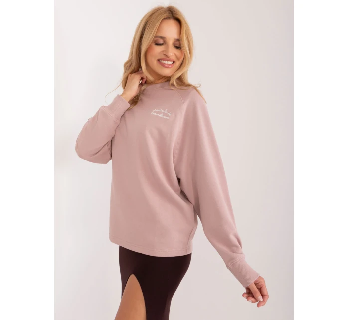 Mikina D10088BC02656A tmavoružová