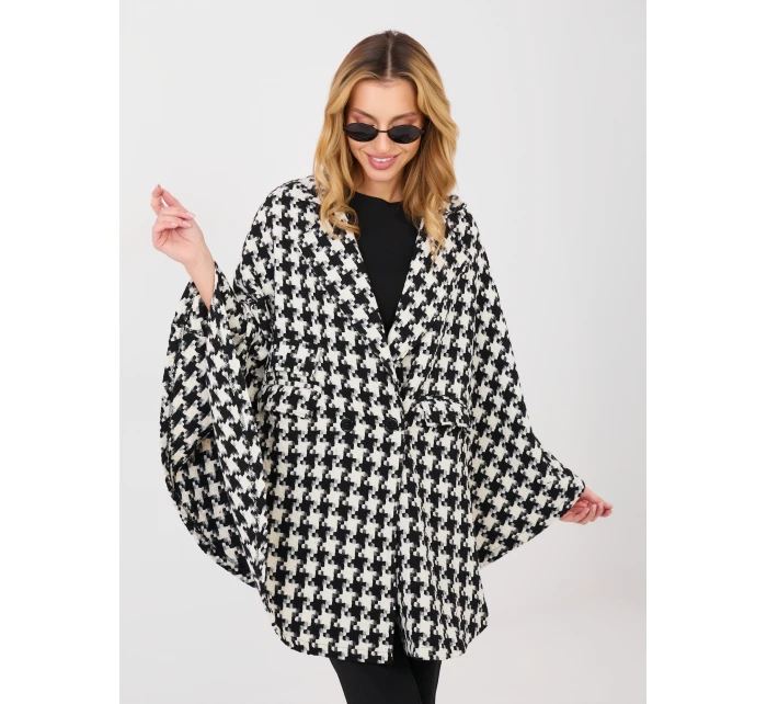 Kabát LK EN 510132.94 čiernobiely