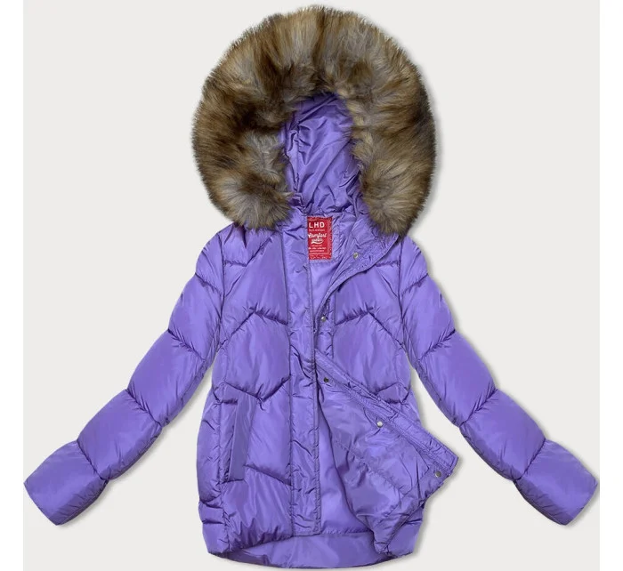 Šedá prechodná bunda s kapucňou (LHD-23002)