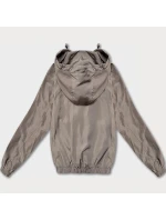 Tmavě béžová tenká krátká dámská bunda s podšívkou model 21042273 - Glakate