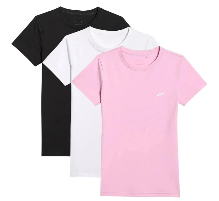 Dámske tričko (SET 3 tričiek) 4F 4FWMM00TTSHF3306-10S-20S-56S