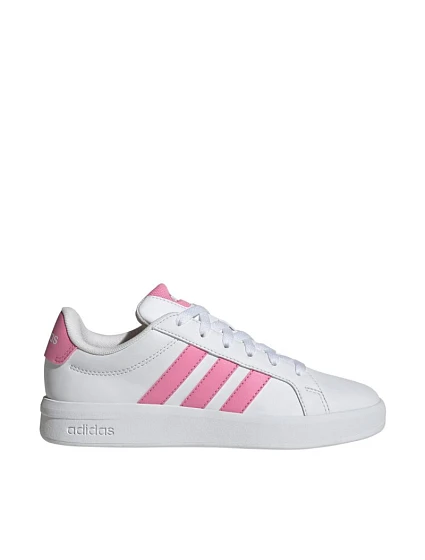 Detská obuv adidas Grand Court 3.0 white and pink HP3528