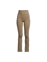 Dámske nohavice CASALL Seamless Rib Slit Pants, zelené Dámske nohavice CASALL Seamless Rib Slit Pants, zelené