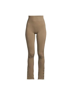 Dámske nohavice CASALL Seamless Rib Slit Pants, zelené