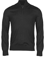 TJ Pánský svetr s 1/4 zipem 18. black model 22430766 - Tee Jays