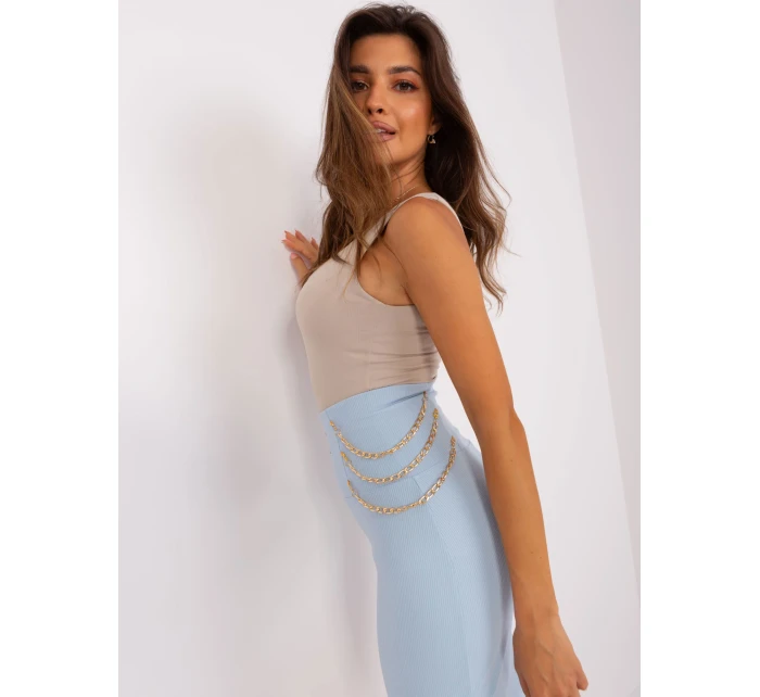 Spódnica RV SD model 18861822 jasny niebieski - FPrice Spódnica RV SD model 18861822 jasny niebieski - FPrice