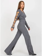 Kalhoty VI SP model 17846691 tmavě šedá - FPrice Kalhoty VI SP model 17846691 tmavě šedá - FPrice