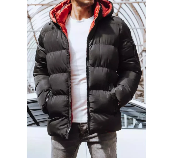 Pánská oboustranná zimní bunda černá Dstreet model 21965482 - FashionStreet