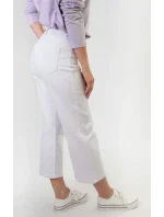 Široké dámské kalhoty v bílé barvě model 8969271 - FASHION