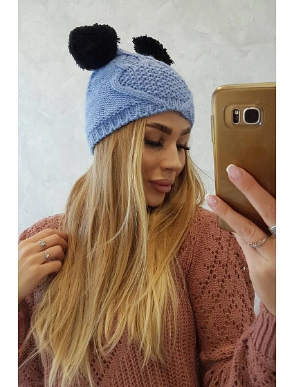 Fleecová čepice 2  modrá model 18751413 - K-Fashion