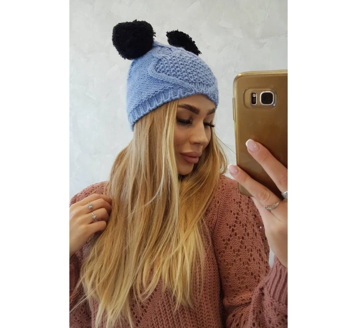 Fleecová čepice 2 modrá model 18751413 - K-Fashion Fleecová čepice 2 modrá model 18751413 - K-Fashion