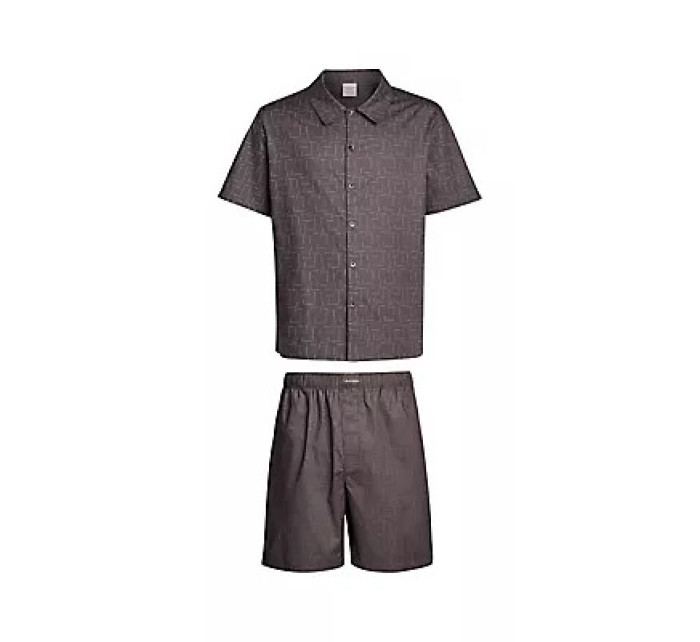 Spodné prádlo Pánske pyžamo S/S SHORT SET 000NM2499EOF8 - Calvin Klein
