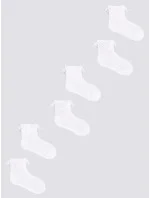 Dievčenské ponožky s volánom 3Pack SKL-0009G-0100 white - Yoclub