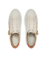 Dámska kožená športová obuv D1C01-81 / RKR676 Ecru-beige - Remonte