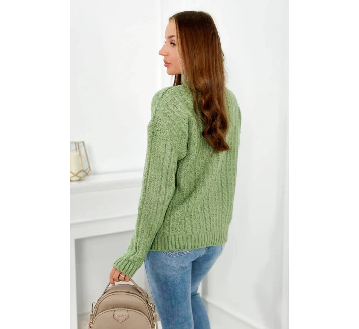 Svetr s rolákem model 21857913 tmavá máta - Kesi