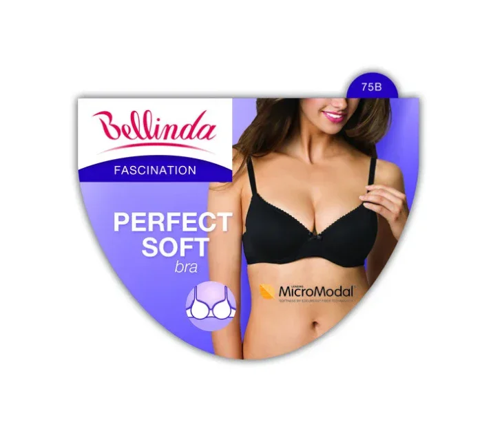 Dámska mäkká vystužená podprsenka PERFECT SOFT BRA - Bellinda - čierna