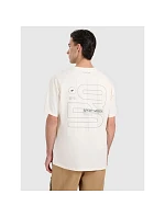 Pánske tričko oversize s potlačou 4F 4FRAW25TTSHM3220-11S