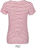 SOL'S Miles Women Dámské pruhované tričko model 22521470 white/red SOL'S Miles Women Dámské pruhované tričko model 22521470 white/red