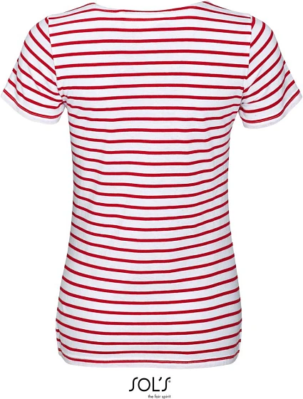 SOL'S Miles Women Dámské pruhované tričko model 22521470 white/red SOL'S Miles Women Dámské pruhované tričko model 22521470 white/red