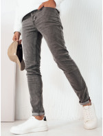 Pánske tmavosivé džínsové nohavice Dstreet UX4240