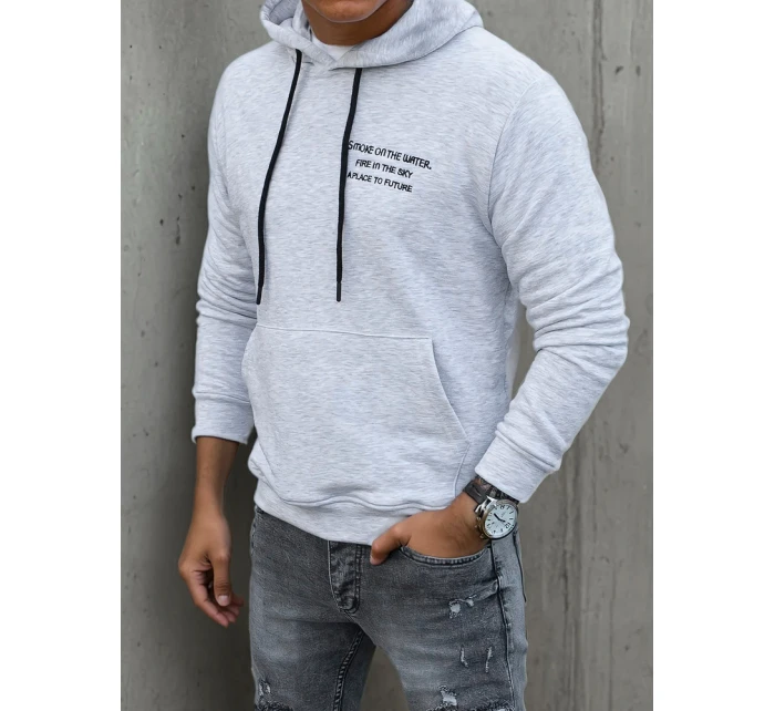 Pánska sivá mikina FashionStreet BX5462