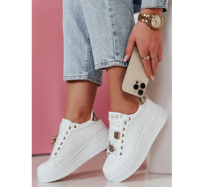 Dámske tenisky na platforme SOLICIA gold FashionStreet ZY0872