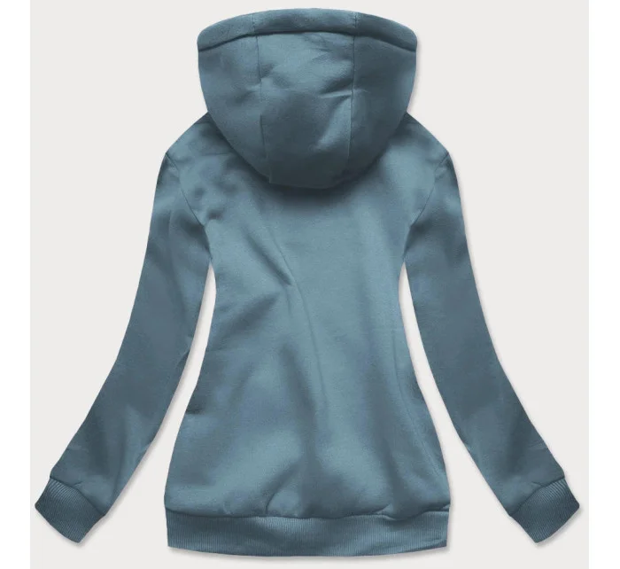 Šedomodrá dámska tepláková mikina (W02-09