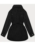 Dámska oversize džínsová bunda čierna (M6958)