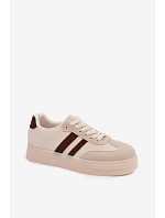 Dámske tenisky na platforme Beige Giselia Dámske tenisky na platforme Beige Giselia