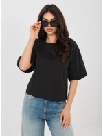 Bluzka model 22024878 czarny - FPrice Bluzka model 22024878 czarny - FPrice