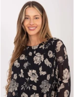 Blúzka DHJ BZ 8643 1.37P čierna a béžová