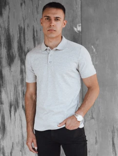 Pánska svetlosivá polokošeľa FashionStreet PX0597