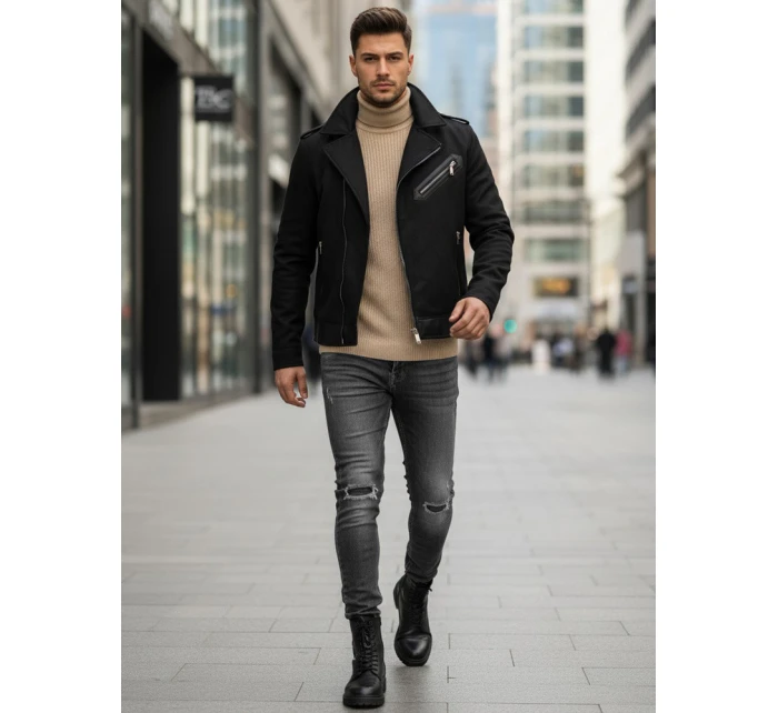 Pánská zimní bunda ramones černá model 21995403 - Dstreet Pánská zimní bunda ramones černá model 21995403 - Dstreet