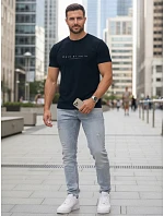 FashionStreet pánske tmavomodré bavlnené tričko NX5123R