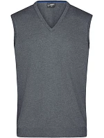 JN 657 Pánská svetrová vesta s výstřihem do V model 22487778 grey heather - Daiber JN 657 Pánská svetrová vesta s výstřihem do V model 22487778 grey heather - Daiber