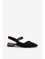 Dámské na nízkém podpatku s patou  černé model 21656609 - SERGIO LEONE