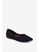 Balerínky Eco Suede Black Lelisa