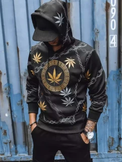 Pánská mikina s potiskem černá Dstreet model 21965633 - FashionStreet