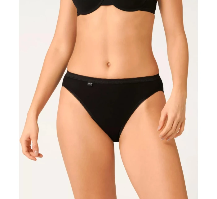 Dámske nohavičky Basic+ Tai 3P - BLACK - čierne 0004 - SLOGGI Dámske nohavičky Basic+ Tai 3P - BLACK - čierne 0004 - SLOGGI