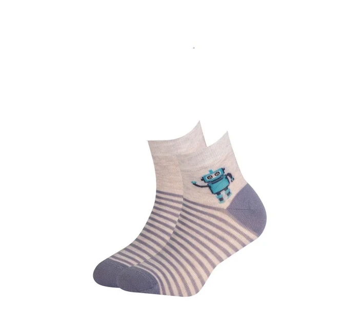 Gatta 224.N59, G24.N59 Cottoline Woisenne chlapčenské vzorované ponožky 21-26