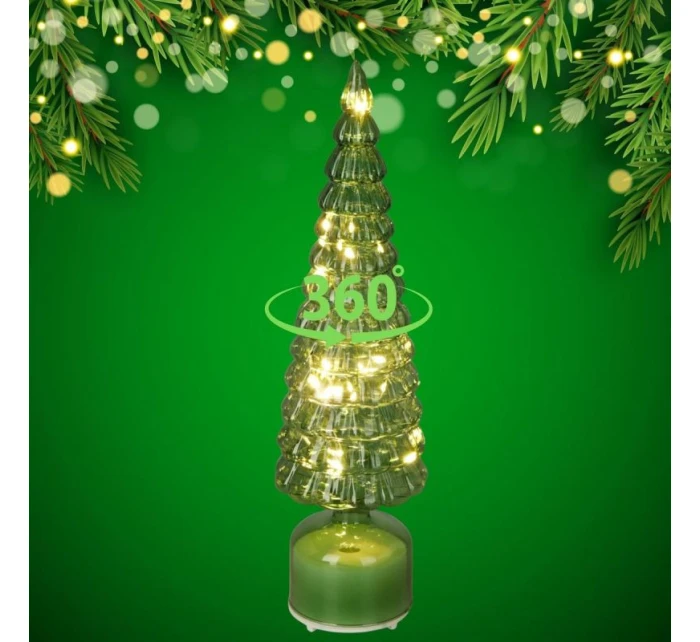 VIANOČNÝ STROMČEK ZELENÝ LED 7 KORÚN TEPLÁ BIELA 40CM VIANOČNÝ STROMČEK ZELENÝ LED 7 KORÚN TEPLÁ BIELA 40CM