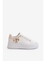 Dámské tenisky s ozdobou Bílé model 21659068 - Boto