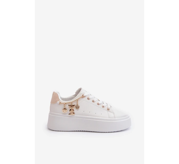 Dámské tenisky s ozdobou Bílé model 21659068 - Boto