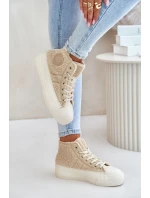 Zateplené Dámské Tenisky S Kožíškem  Big Star Béžové model 21675253 - Big Star Shoes