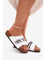 Dámské Pantofle S Na Korkové Platformě Béžové model 21698970 - Boto Dámské Pantofle S Na Korkové Platformě Béžové model 21698970 - Boto