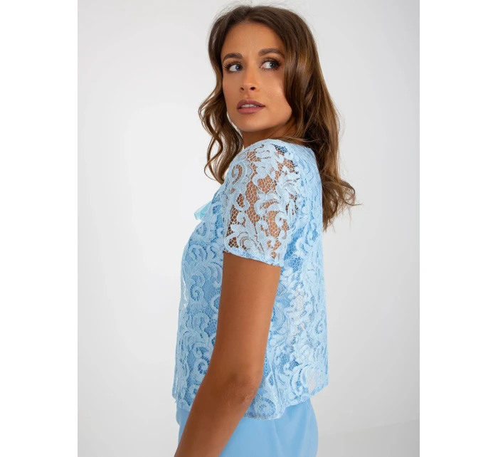 LK SK 509281 šaty.36X svetlo modrá