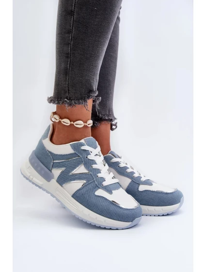 Dámske džínsové tenisky z ekokože, modré Kaimans Dámske džínsové tenisky z ekokože, modré Kaimans