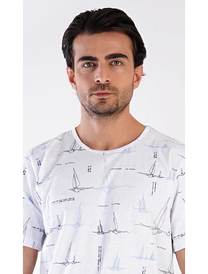 Pánské pyžamo šortky model 22407630 - Vienetta MAN Pánské pyžamo šortky model 22407630 - Vienetta MAN