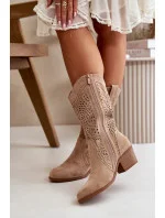 Boty na podpatku  model 199179 Step in style